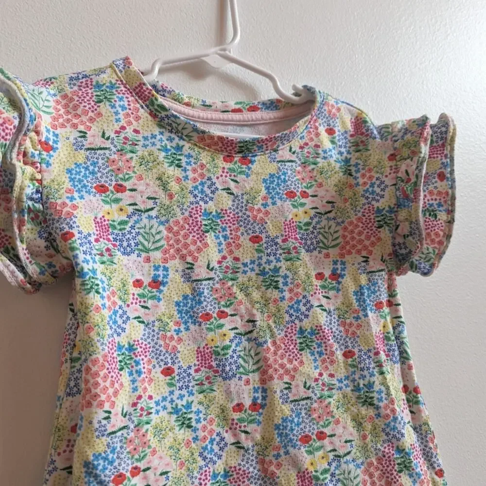 Gymboree Tunic Dress Girls Sz 2T Multi Colorful Floral